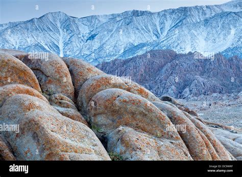 Usa California Lone Pine View Of The Alabama Hills And The Sierra