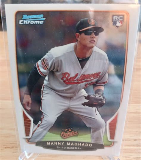 Bowman Chrome Manny Machado Rc Orioles Padres Ebay