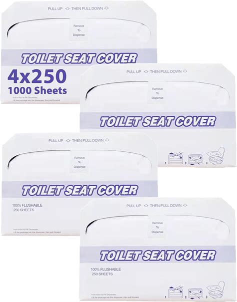 Amazon Disposable Toilet Seat Covers Flushable Premium Half