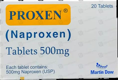 Proxen (500mg) 20 Tablets Price in Pakistan - Uses, Dosage, Side Effects