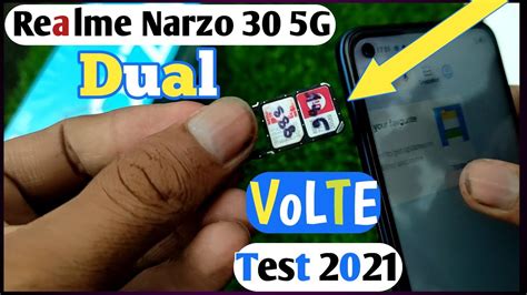 Realme Narzo 30 5G Dual VoLTE Test Realme Narzo 305G VoLTE Test