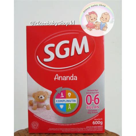 Jual SGM Ananda 1 600g Shopee Indonesia