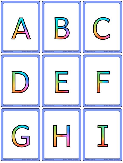 Alphabet Cards – ESL Flashcards