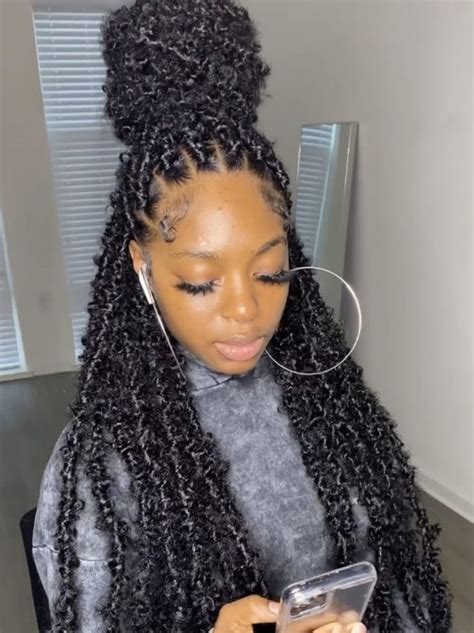 35 Butterfly Locs Crochet Styles For 2022 Thrivenaija Pretty Braided Hairstyles Locs