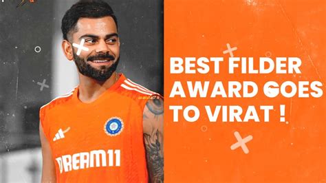 Virat Kohli Best Fielder Award In India Vs Pakistan Match World Cup