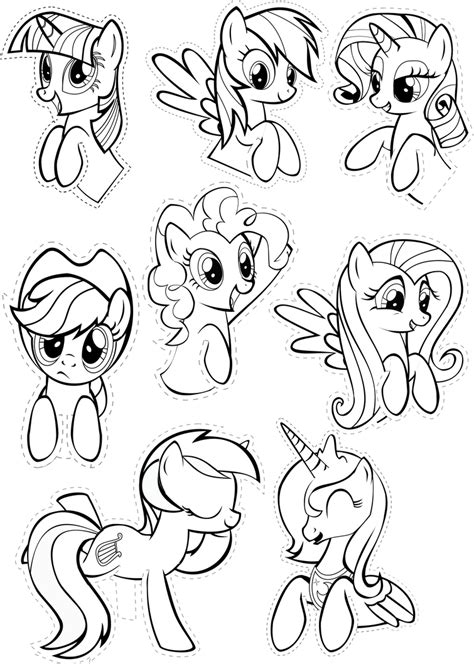 Pocket Pony Coloring Sheet By Oceanbreezebrony Vintage My Little Pony