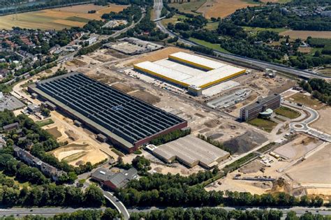 Luftbild Bochum Baustelle Zum Neubau Eines Dhl Hub Geb Udekomplexes