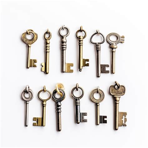 Premium Ai Image Set Of Vintage Keys