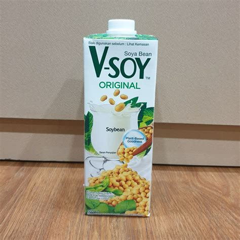 Jual V Soy Susu Kedelai Original Soya Bean Milk UHT 1 Liter Shopee