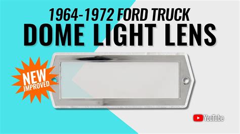 Dome Light Lens And Chrome Bezel For Ford Truck Youtube