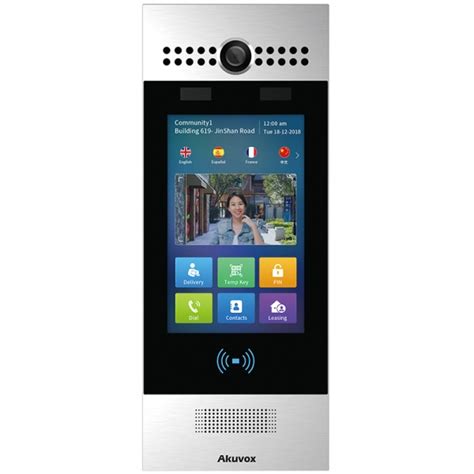 Akuvox R29S IP Touchscreen Door Intercom Unit With Camera RFID Card