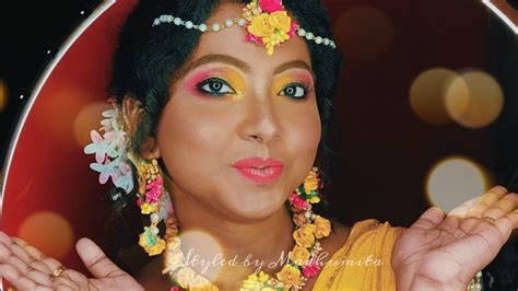 Step By Step Haldi Makeup Look For Dusky Skin Tone Easy Haldi Makeup