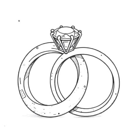 wedding ring drawing 7