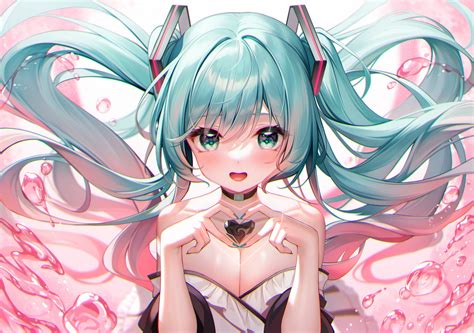 Masaüstü Vokaloid Hatsune Miku kavun Anime girls 2560x1802