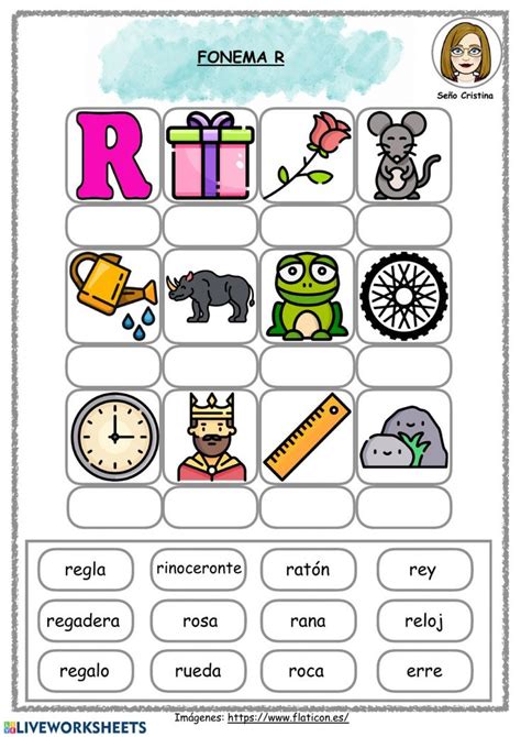 Fonema R Ficha Interactiva Fonemas Actividades De Lectura