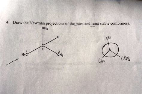 SOLVED Draw The Newman Projections Of The Most And Least Stable