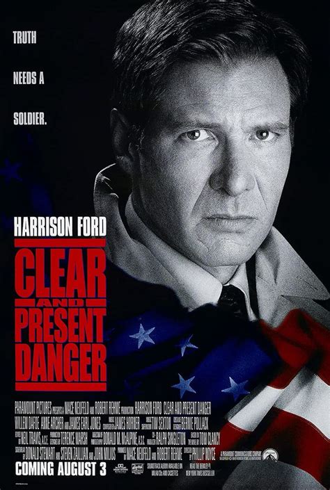 Clear And Present Danger 1994 Harrison Ford Best Movie Posters Action Movies