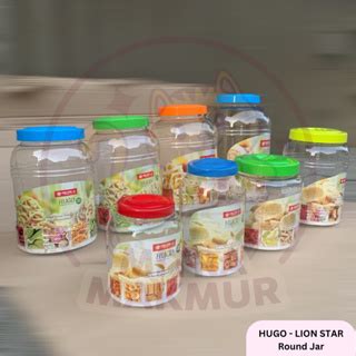 Jual Lion Star Hugo Round Jar Square Jar Toples Plastik Toples