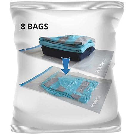 Amazon 12 Travel Compression Bags Vacuum Packing Roll Up Space