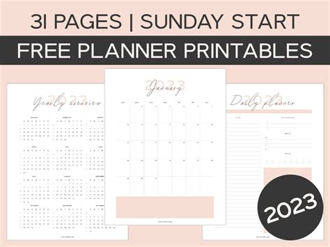 Free Printable Planner 2023 Pdf - AnjaHome