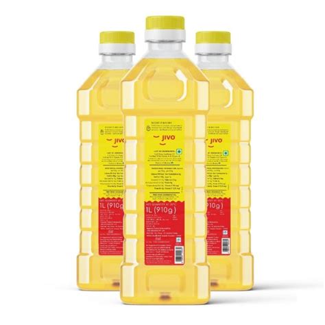 Jivo Cold Press Soyabean Oil 5 Ltr With Jivo Cold Press Sunflower Oil 3