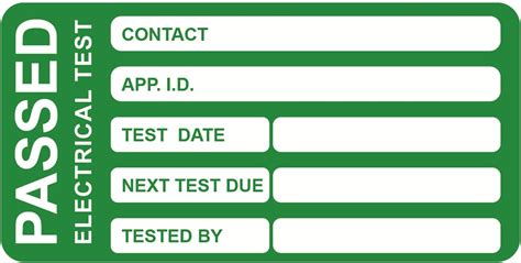 Passed Pat Testing Label 200pcs Pass Pat Test Label With 20pcs Failed