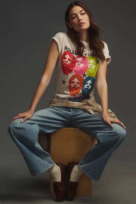 Letluv Rolling Stones Graphic Tee Anthropologie