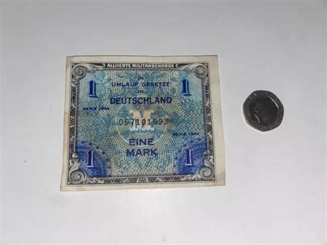 Germany Mark German Allied Military Currency Banknote