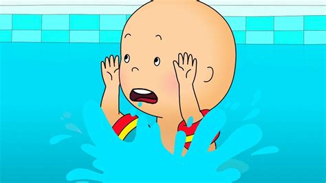 Caillou Cant Swim Caillou Cartoon Youtube