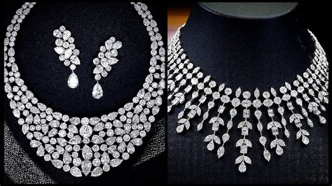 Diamond Necklaces Incredibly Beautiful Diamond Jewellery Sets