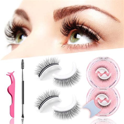 4Pcs Double Magnetic False Eyelashes Reusable 3D Natural Eye Lashes