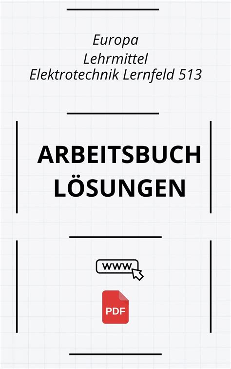 Europa Lehrmittel Elektrotechnik Lernfeld 5 13 Arbeitsbuch Lösungen