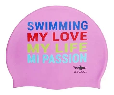 Gorra Natacion Adulto Modelo Passion Escualo Color Rosa Claro Talla