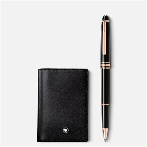 Set with Meisterstück rose gold coated Classique rollerball and