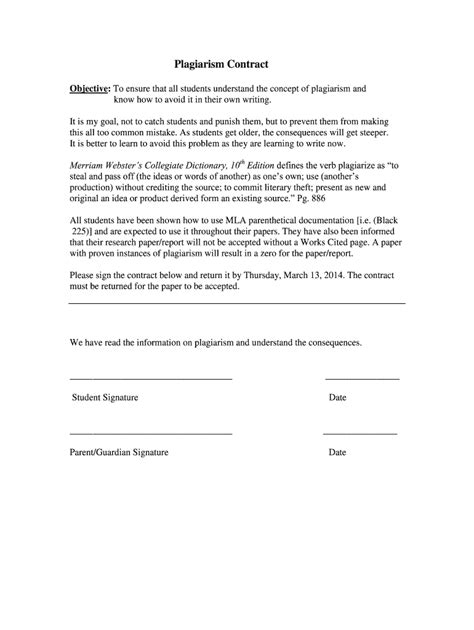 Plagiarism Agreement Meaning Fill Online Printable Fillable Blank