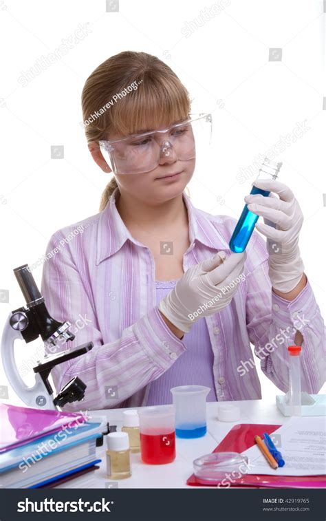 Student Performing Chemistry Experiments Different Liquids Stock Photo 42919765 | Shutterstock