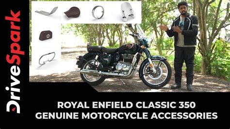 Royal Enfield Classic 350 Genuine Motorcycle Accessories Review | Official Accessories - YouTube