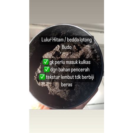 Jual Lulur Hitam Bedda Lotong Budo Gr Shopee Indonesia