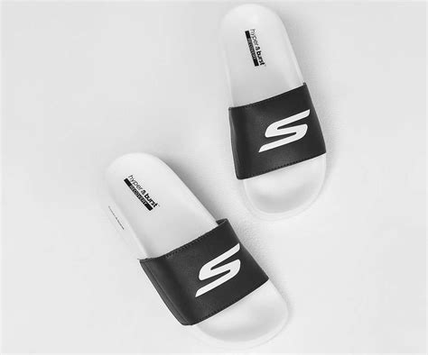 Skechers Women's Hyper Slide - Black White 130022BKW