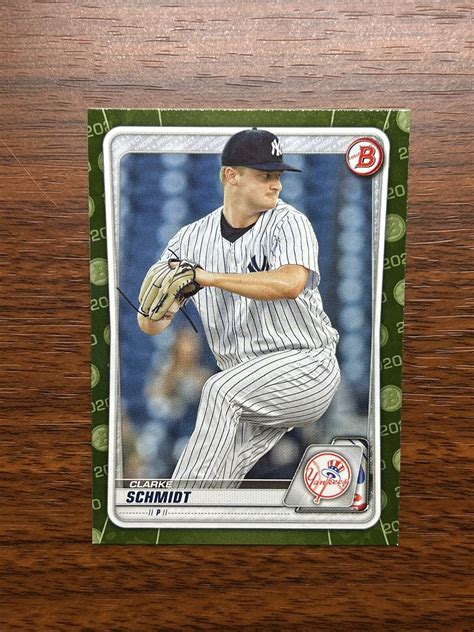 2020 Bowman Clarke Schmidt CAMO BP 53 New York Yankees Prospect Paper