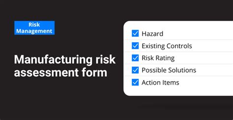 Manufacturing Risk Assessment Template and Examples | Frontline