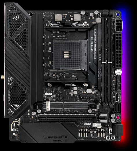 Pagrindinė Plokštė Asus Rog Crosshair Viii Impact Am4 Lizdas „mini Dtx“ Amd X570 Modelis