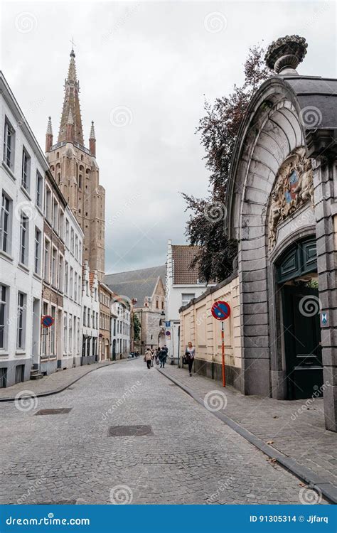 Cityscape Of The Medieval City Of Bruges Editorial Stock Image Image