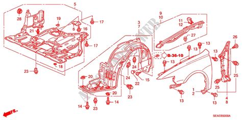 Front Fenders For Honda Cars Accord 2 0 Se 4 Doors 5 Speed Automatic 2007 Honda Cars Genuine