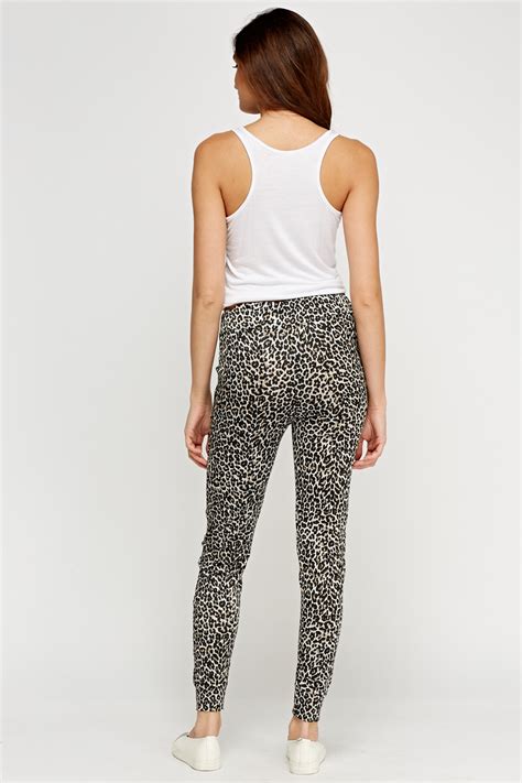 Leopard Print Joggers Just 7