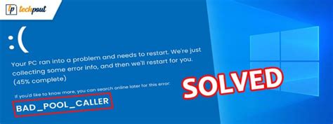 How To Fix Bad Pool Caller Error On Windows 10 SOLVED TechPout