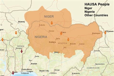 Hausa Language Map