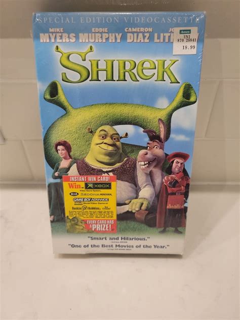 Shrek Special Edition Videocassette VHS 2001 Factory Oversized Box Rare