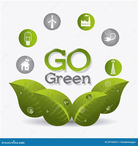 Green Energy And Ecology Stock Vector Illustration Of Alternative