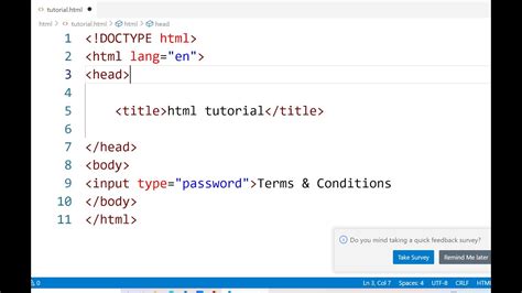 Password Field In Html Html Tutorial For Beginners Mscoder Youtube